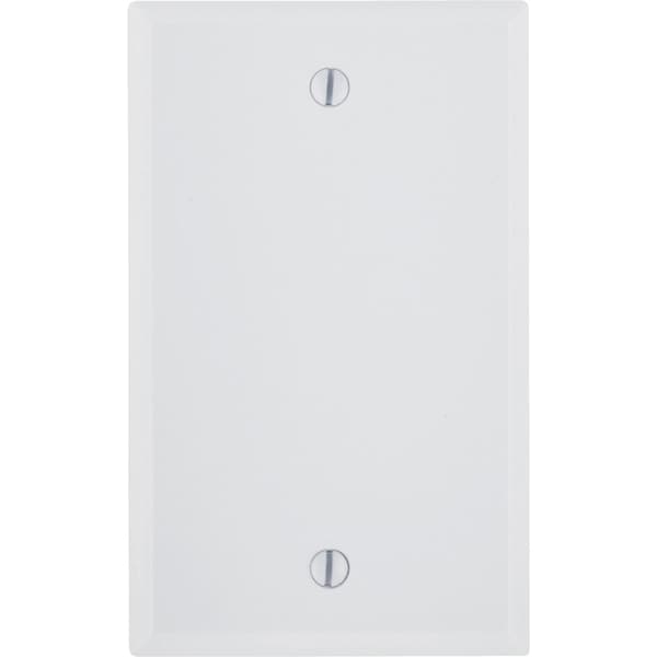 Leviton 1-Gang Standard Thermoset Blank Wall Plate, White 001-88014 - main